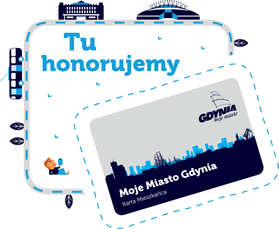 Tu honorujemy Kartę Mieszkańca Moje miasto Gdynia